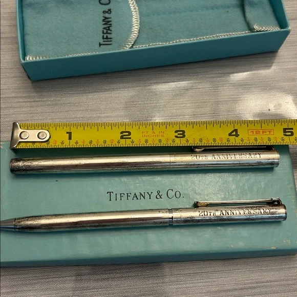 Vintage Tiffany & Co. Sterling Silver T Clip Pen 20th Anniversary American Honda - Picture 8 of 8